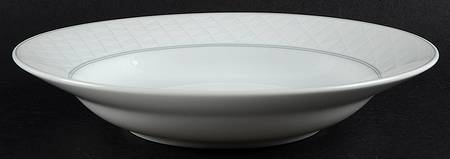 Spectrum White Rim Soup Bowl