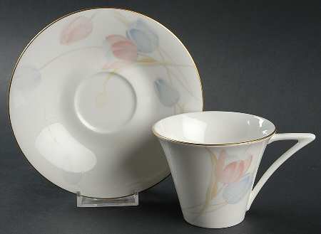 Swedish Garden Flat Cup & Saucer Set