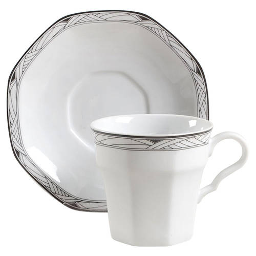 Synthesis Flat Cup & Saucer Set