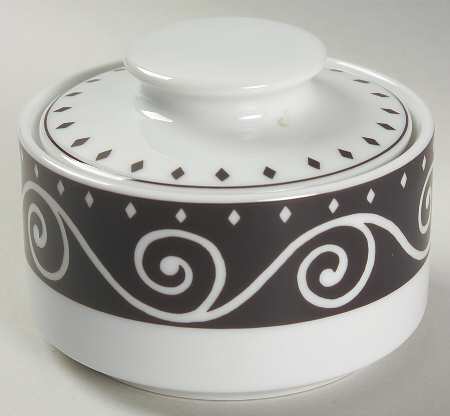 Tango Black Sugar Bowl & Lid