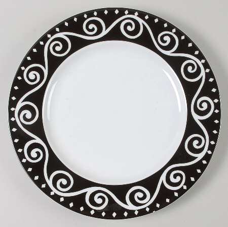 Tango Black 12" Chop Plate (Round Platter)