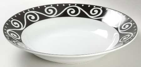 Tango Black Rim Soup Bowl