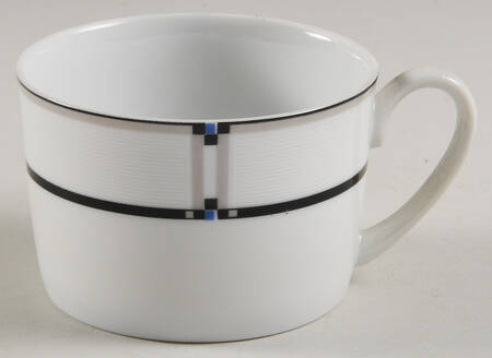 Tangent Black Blue Flat Cup by Studio Nova