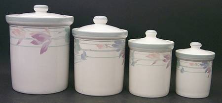 Tender Bloom (4 Piece) Canister Set (Box Set)