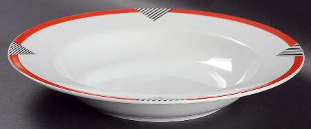 Tri Angles Large Rim Soup Bowl