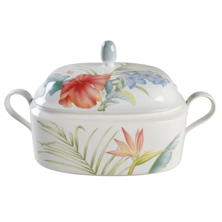 Tropical Splendor Rectangular Tureen & Lid