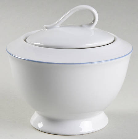 Tulip Blue Sugar Bowl & Lid