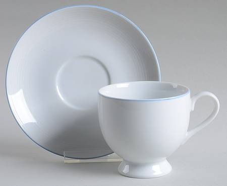 Tulip Blue Footed Cup & Saucer Set