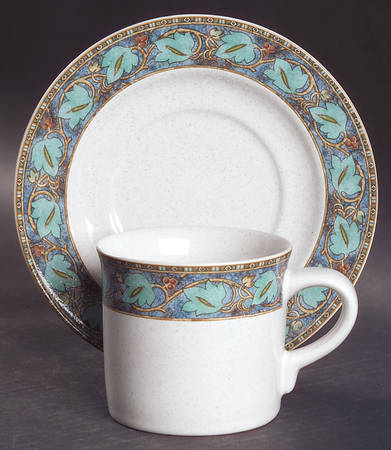 Village Trail Flat Cup & Saucer Set