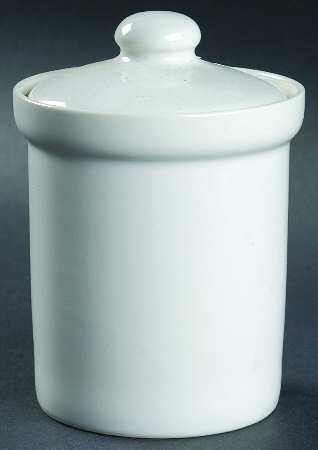 White Meringue Small Canister & Lid