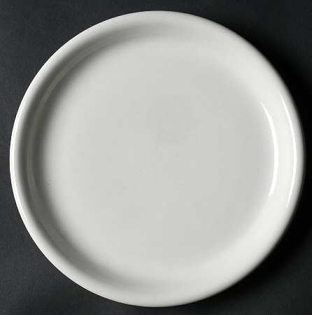 White Meringue Salad Plate