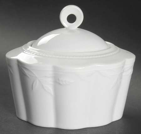 Whisper White Sugar Bowl & Lid