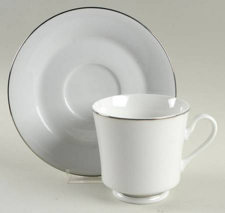 Sterling Affair Footed Cup & Saucer Set by Sun Chow