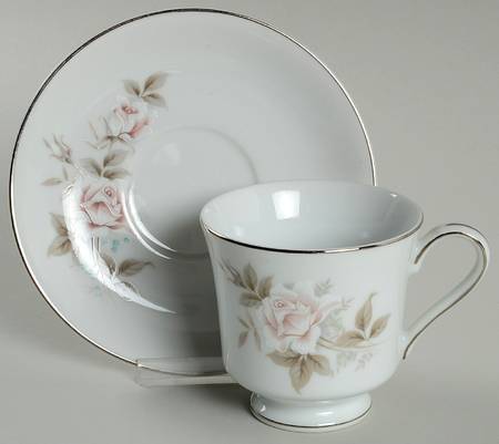 April Rose (Japan) Footed Cup & Saucer Set