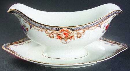 Pheasant Gravy Boat with Attached Underplate