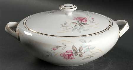 1999 (Rose Design) Round Covered Vegetable