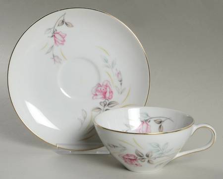 1999 (Rose Design) Flat Cup & Saucer Set