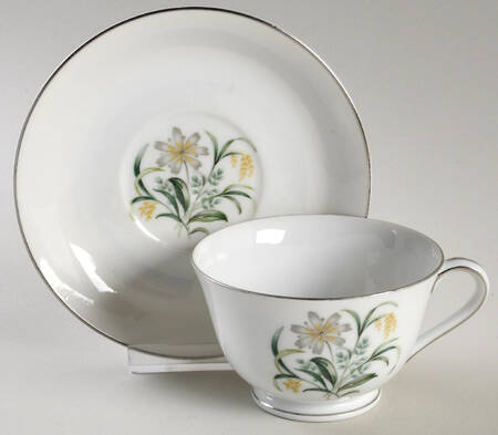 6027 Footed Cup & Saucer Set