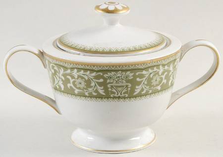Bounty Green Sugar Bowl & Lid