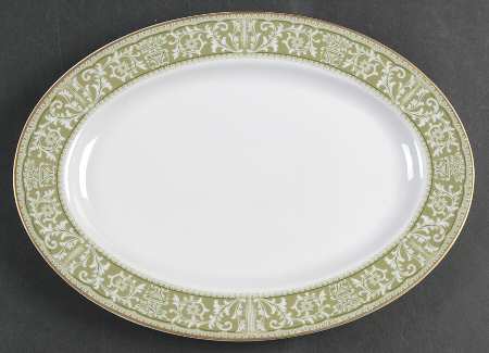 Bounty Green 12" Oval Serving Platter