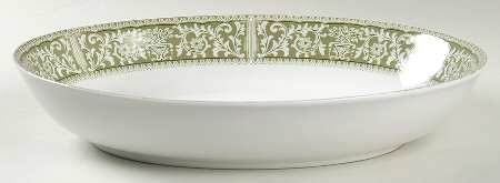 Bounty Green 10" Oval Vegetable Bowl