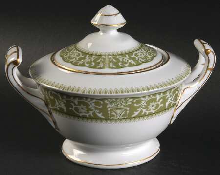 Bounty Green Sugar Bowl & Lid