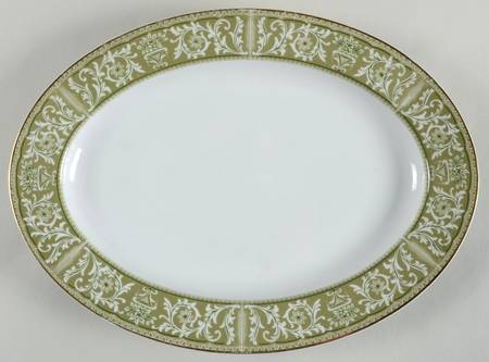 Bounty Green 14" Oval Serving Platter