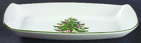 Christmas Tree 10" Rectangular Tray