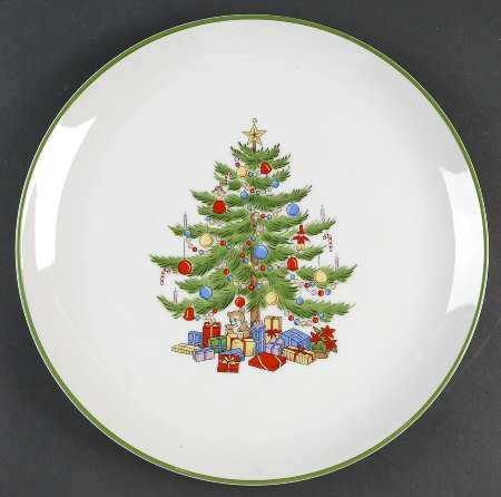 Christmas Tree 12" Chop Plate (Round Platter)