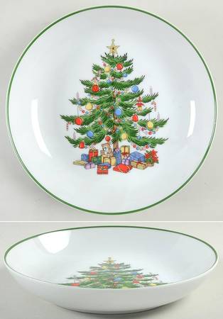 Christmas Tree Coupe Soup Bowl