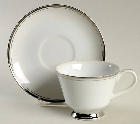 Footed Cup & Saucer Set