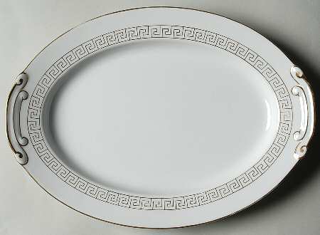 Golden Key 12" Oval Serving Platter