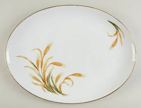 Golden Wheat 16" Oval Serving Platter
