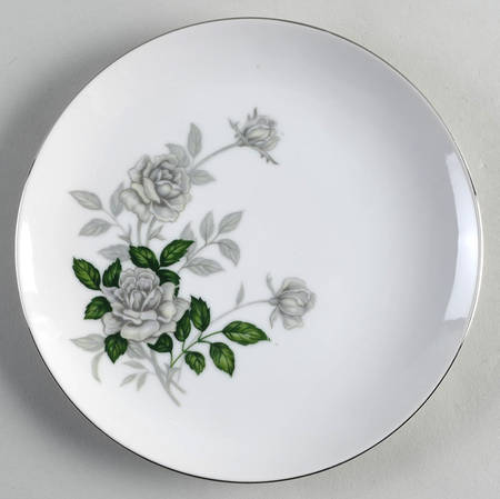 Gray Pearl (Platinum Trim) Salad Plate