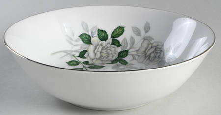 Gray Pearl (Platinum Trim) 9" Round Vegetable Bowl