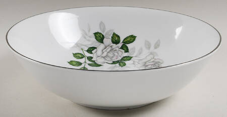 Gray Pearl (Platinum Trim) 10" Round Vegetable Bowl