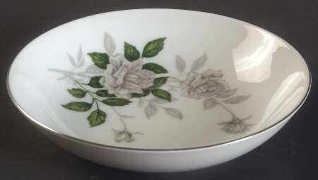 Gray Pearl (Platinum Trim) Fruit/Dessert (Sauce) Bowl
