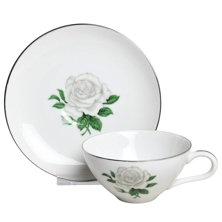 Flat Cup & Saucer Set