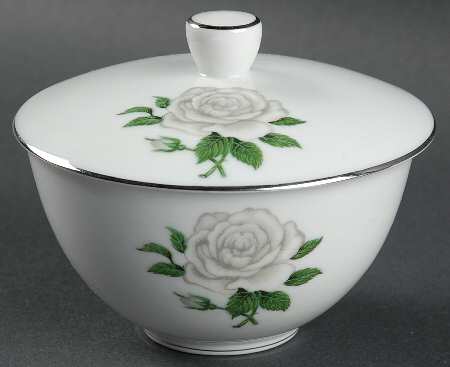 Misty Rose Sugar Bowl & Lid
