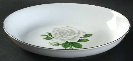 Misty Rose 9" Oval Vegetable Bowl