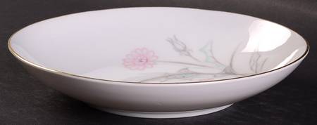 Pink Thistle Coupe Soup Bowl