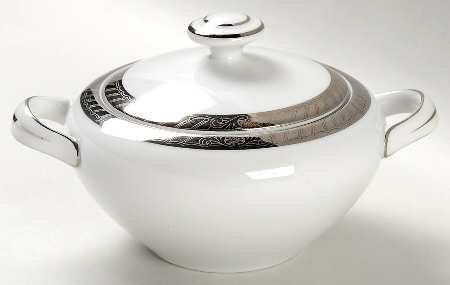 Platinum Sugar Bowl & Lid