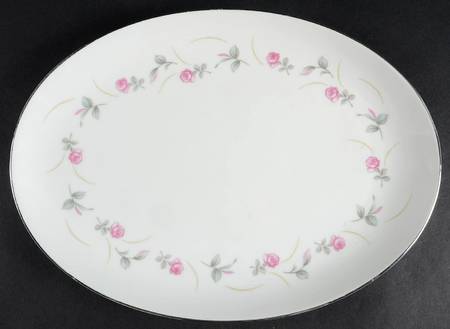 Rose Lane 12" Oval Serving Platter