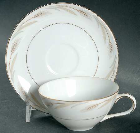 Royal Wheat Flat Cup & Saucer Set