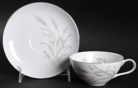 Spring Wheat Flat Cup & Saucer Set
