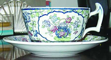 2-6750 Footed Cup & Saucer Set