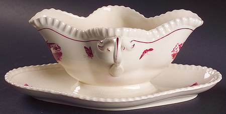 2-8223 Gravy Boat with Attached Underplate