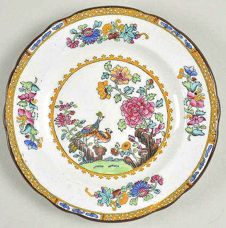 Spode's Peacock (Scalloped) Small Bread & Butter Plate