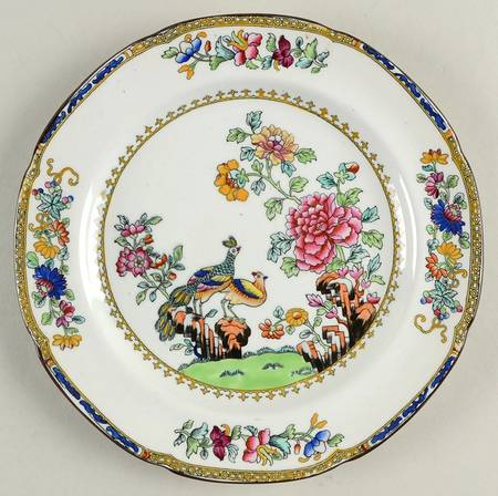 Spode's Peacock (Scalloped) Salad Plate