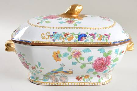 Spode's Peacock (Scalloped) Oval Tureen & Lid